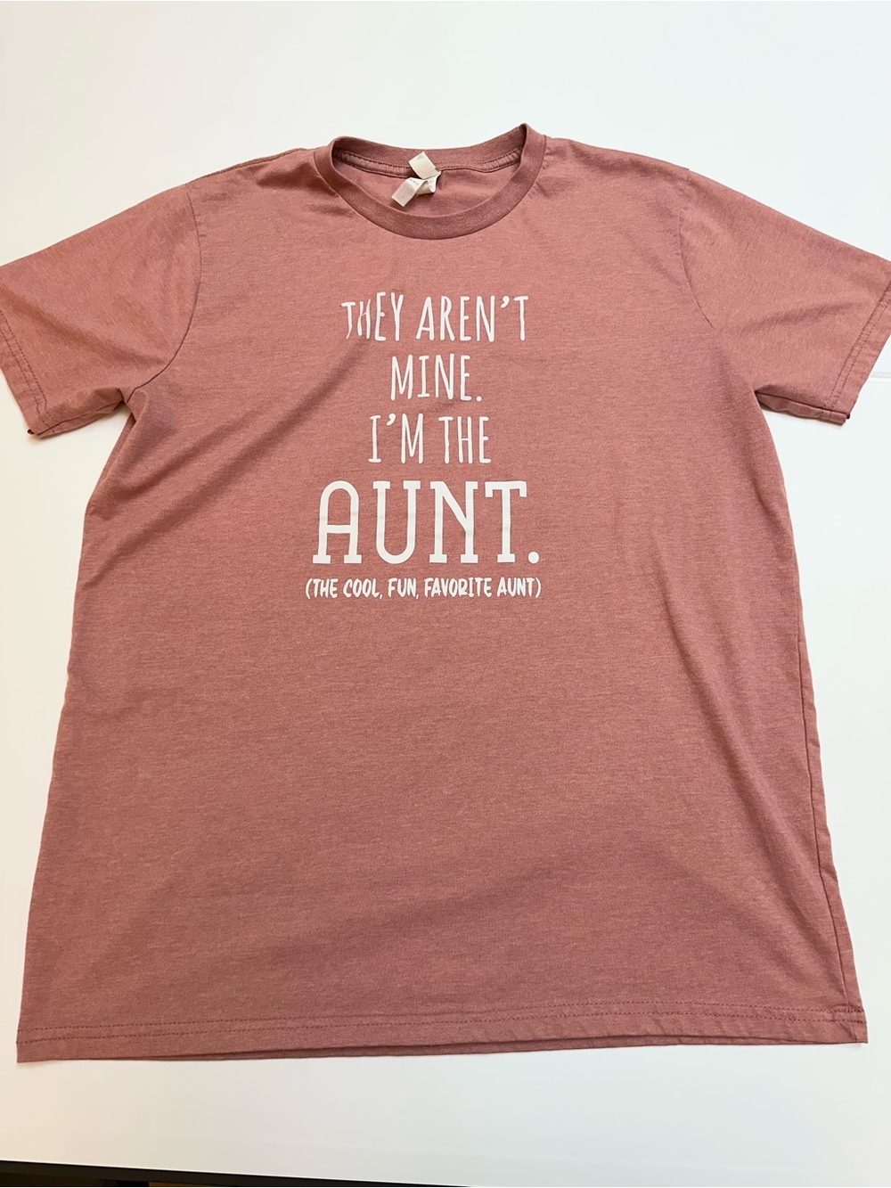 Rustic United I'm The Aunt Graphic Tee - Dusty Rose
